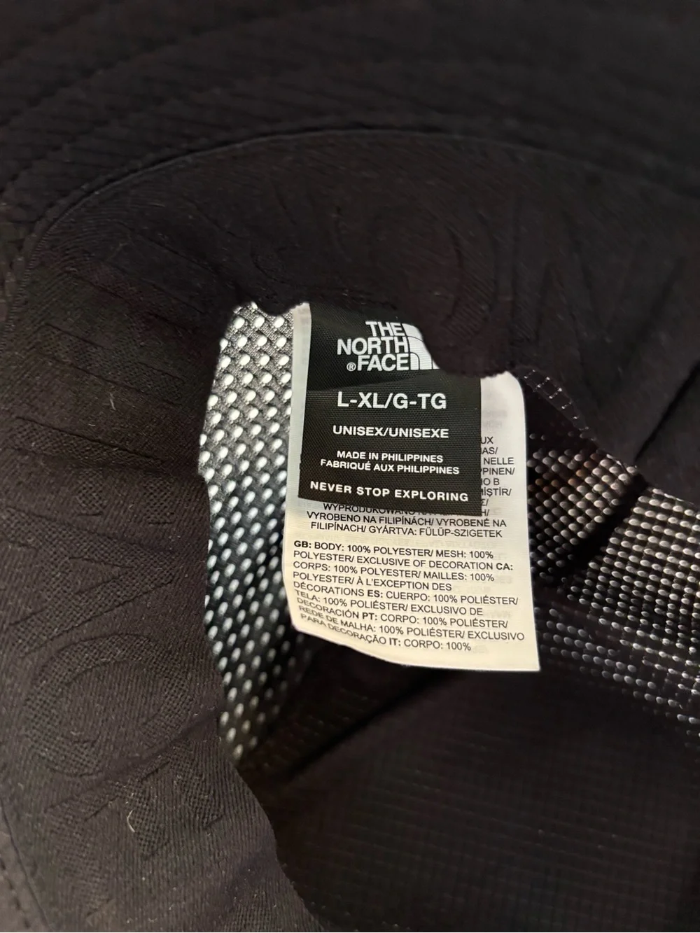 The North Face Summer LT Run Bucket Hat, Black Size L-XL